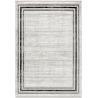 Tapis contemporain gris courtes mèches Bahati