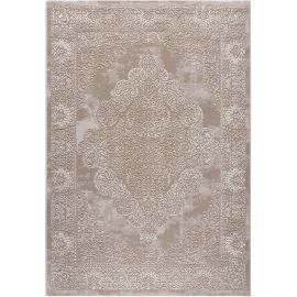 Tapiso breeze tapis salon moderne beige crème 3d taches doux