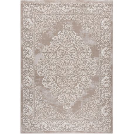 Lot De 4 Tapis Gitan Lavables – Antidérapants, Couleurs Gris Argenté Et Rose