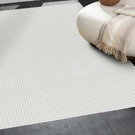 Tapis scandinave graphique courtes mèches Taro