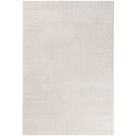 Tapis Fin à Poils Ras Antidérapant Beige Koho Vintage - 185x275cm