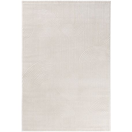 Tapis scandinave graphique courtes mèches Taro