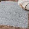 Tapis moderne rayé rectangle poils ras Jivan