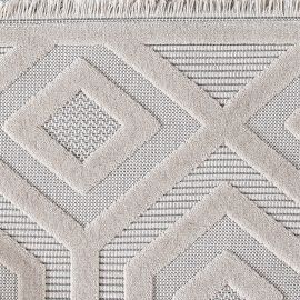 Tapis avec franges géométrique design Soan