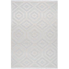 Tapis avec franges géométrique design Soan