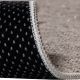 Tapis avec franges lavable en machine antidérapant uni Diamila