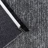 Tapis avec franges lavable en machine antidérapant uni Diamila