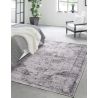 Tapis plat vintage rectangle rayé Lyz