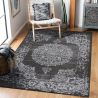 Tapis rayé vintage plat lavable en machine Mandalas