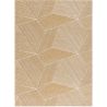 Tapis moderne plat graphique lavable en machine Cancoun