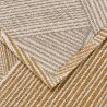Tapis moderne plat graphique lavable en machine Cancoun