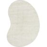 Tapis original en laine lavable en machine uni Silhouettes