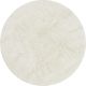 Tapis rond en laine lavable en machine uni Silhouettes