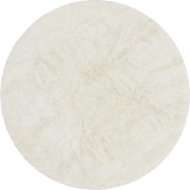 Tapis rond en laine lavable en machine uni Silhouettes