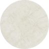 Tapis rond en laine lavable en machine uni Silhouettes