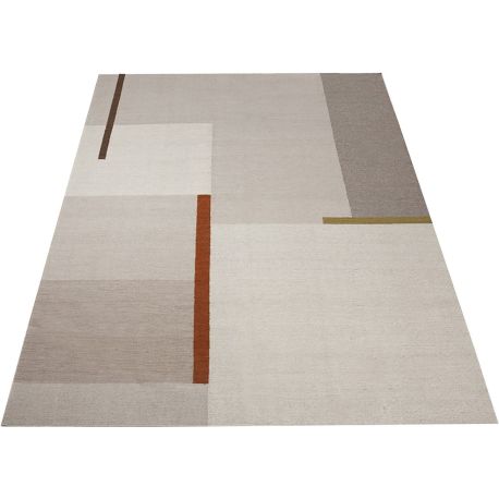 Tapis laine et coton moderne graphique Lacis