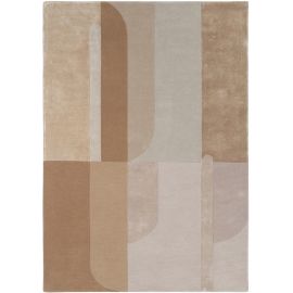 Tapis laine et viscose tufté main moderne Carmen