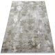 Tapis moderne abstrait poils ras avec franges Pietra