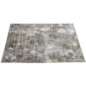 Tapis moderne abstrait poils ras avec franges Pietra