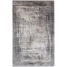 Tapis abstrait design avec franges poils ras Arone