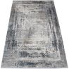 Tapis abstrait design avec franges poils ras Arone