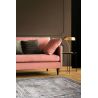 Tapis abstrait design avec franges poils ras Arone