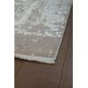 Tapis abstrait design avec franges poils ras Arone