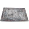 Tapis abstrait design avec franges poils ras Arone