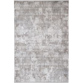 Tapis design avec franges abstrait poils ras June