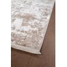 Tapis abstrait moderne poils ras avec franges Malone