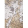 Tapis abstrait moderne poils ras avec franges Malone