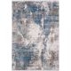 Tapis abstrait moderne poils ras avec franges Malone