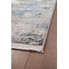 Tapis abstrait moderne poils ras avec franges Malone