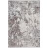 Tapis abstrait moderne poils ras avec franges Malone