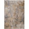 Tapis abstrait moderne rectangle avec franges Lyz