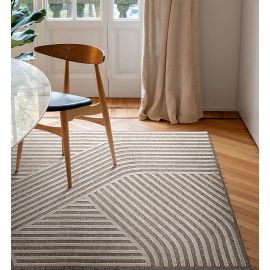 Tapis laine et viscose design effet 3D Assya