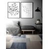 Tapis moderne rectangle graphique Elly