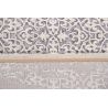 Tapis vintage rayé rectangle courtes mèches Folk