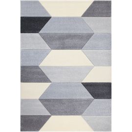 Tapis design courtes mèches géométrique Tjuval