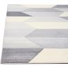 Tapis design courtes mèches géométrique Tjuval