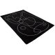 Tapis abstrait courtes mèches design Lasso