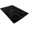 Tapis abstrait courtes mèches design Lasso