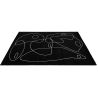 Tapis abstrait courtes mèches design Lasso