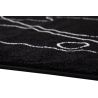 Tapis abstrait courtes mèches design Lasso