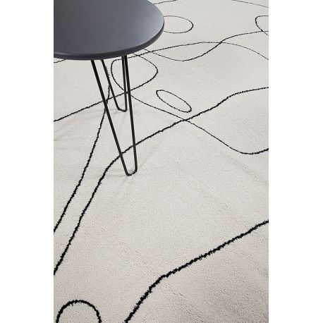 Tapis abstrait courtes mèches design Lasso