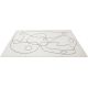 Tapis abstrait courtes mèches design Lasso