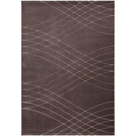 Tapis effet courbe moderne poils ras Vague