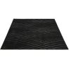 Tapis effet courbe moderne poils ras Vague