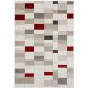 Tapis moderne ivoire graphique rectangle Nelle