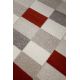 Tapis moderne ivoire graphique rectangle Nelle